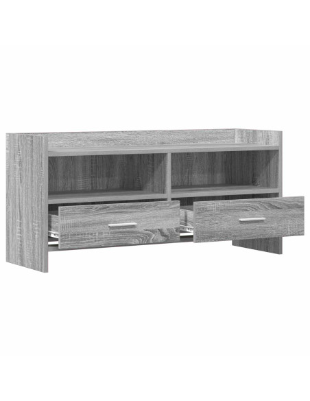 Mobile TV 100 x 33 x 47 cm Sonoma grigio Legno ingegnerizzato
