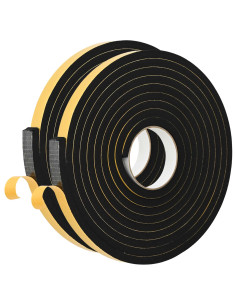 Nastro adesivo in schiuma 2 pcs Nero 15mm x 5m Schiuma CR 2