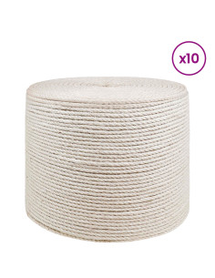 Spago in juta 10 pcs 2 Bianco 100% juta Tossa 2