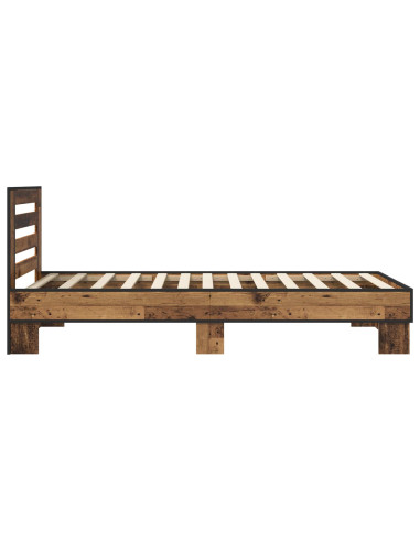 Struttura letto con testata Legno antico 80 x 200 cm