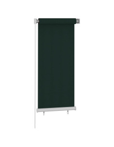 Tenda a Rullo per Esterni 60x140 cm Verde Scuro HDPE
