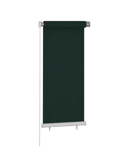 Tenda a Rullo per Esterni 60x140 cm Verde Scuro HDPE