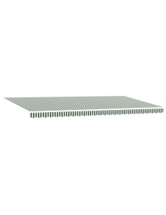 Tenda retrattile Verde e Bianco 600 × 350 cm 2