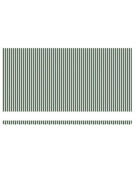 Tenda retrattile Verde e Bianco 600 × 350 cm