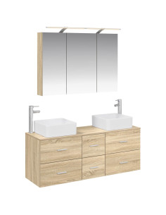 Set di mobili per il bagno 4 pcs Rovere Sonoma