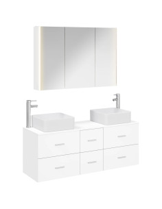 Set di mobili per il bagno 4 pcs Bianco
