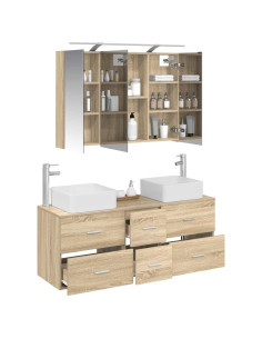Set di mobili per il bagno 4 pcs Rovere Sonoma 2