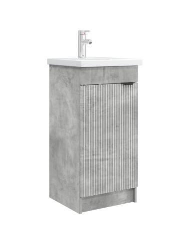 Mobile da bagno con lavabo Grigio Cemento 42 x 40 x 84,5 cm