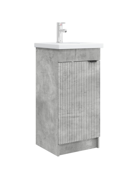 Mobile da bagno con lavabo Grigio Cemento 42 x 40 x 84,5 cm