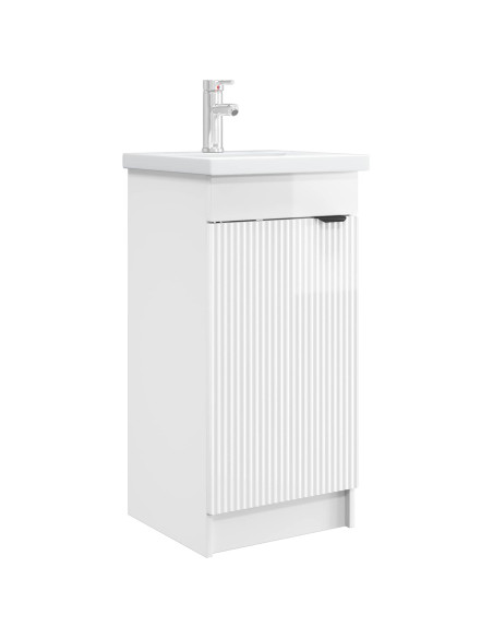 Mobile da bagno con lavabo Bianco Lucido 42 x 40 x 84,5 cm