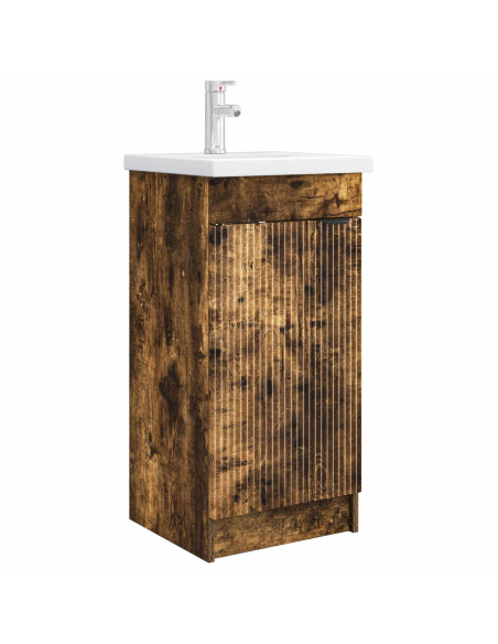 Mobile da bagno con lavabo Rovere Fumo 42 x 40 x 84,5 cm