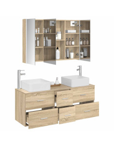 Set di mobili per il bagno 4 pcs Rovere Sonoma 2