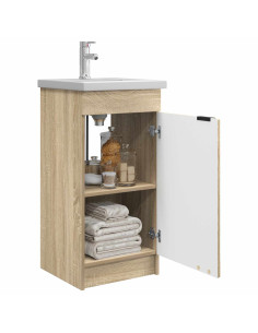 Mobile da bagno con lavabo Rovere Sonoma 42 x 40 x 84,5 cm 2
