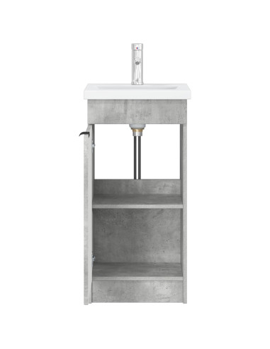 Mobile da bagno con lavabo Grigio Cemento 42 x 40 x 84,5 cm
