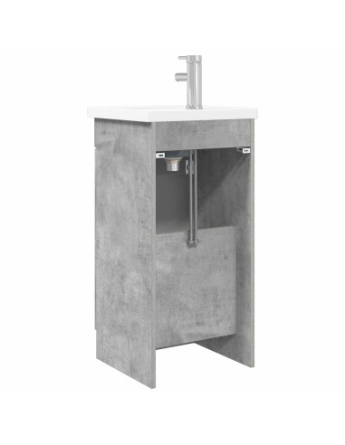 Mobile da bagno con lavabo Grigio Cemento 42 x 40 x 84,5 cm