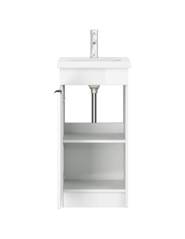 Mobile da bagno con lavabo Bianco Lucido 42 x 40 x 84,5 cm