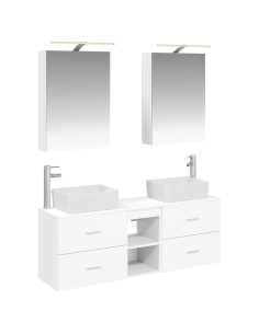 Set di mobili per il bagno 5 pcs Bianco