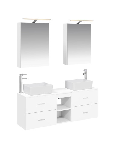 Set di mobili per il bagno 5 pcs Bianco