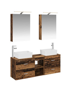 Set di mobili per il bagno 5 pcs Legno antico