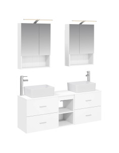 Set di mobili per il bagno 5 pcs Bianco