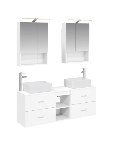 Set di mobili per il bagno 5 pcs Bianco