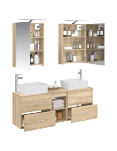 Set di mobili per il bagno 5 pcs Rovere Sonoma 2