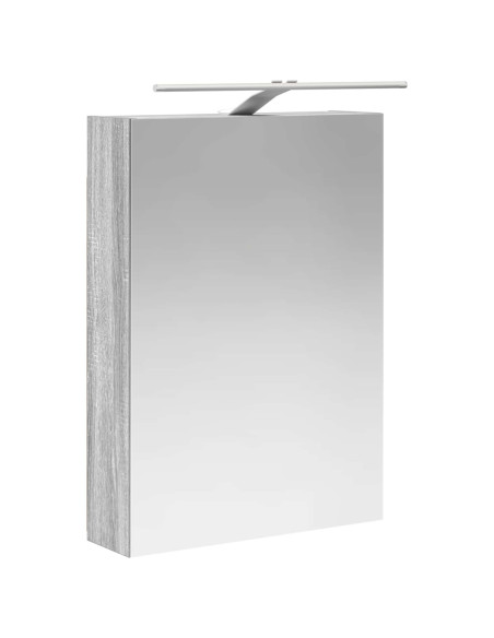 Set di mobili per il bagno 5 pcs Sonoma grigio