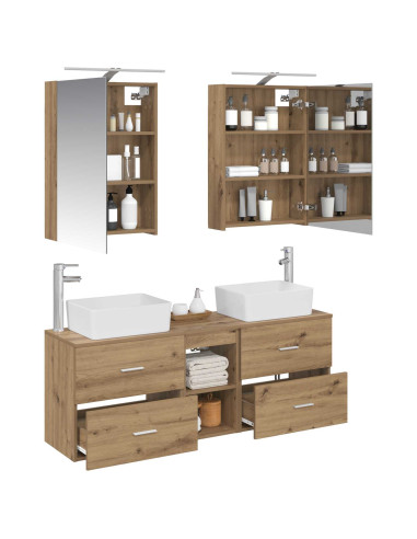 Set di mobili per il bagno 5 pcs Rovere Artigianale