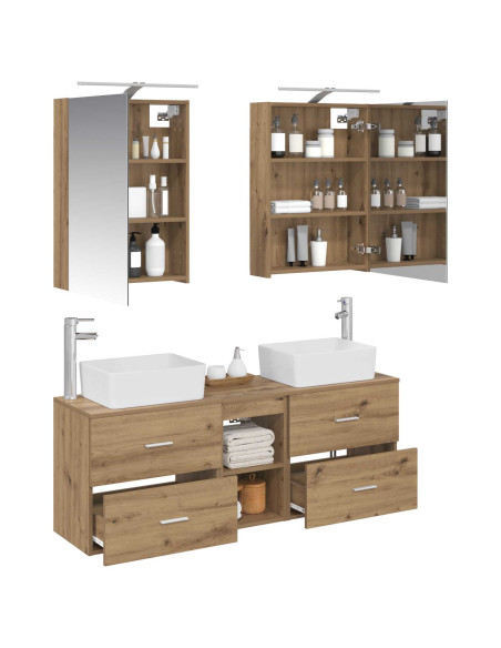 Set di mobili per il bagno 5 pcs Rovere Artigianale