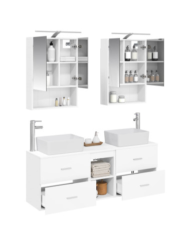 Set di mobili per il bagno 5 pcs Bianco