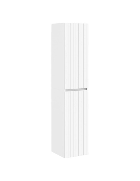 Mobiletto da Bagno a Muro Bianco 33 x 34,5 x 160 cm