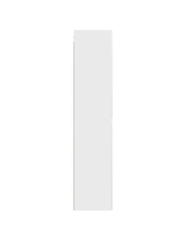 Mobiletto da Bagno a Muro Bianco 33 x 34,5 x 160 cm