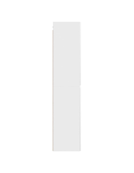 Mobiletto da Bagno a Muro Bianco 33 x 34,5 x 160 cm