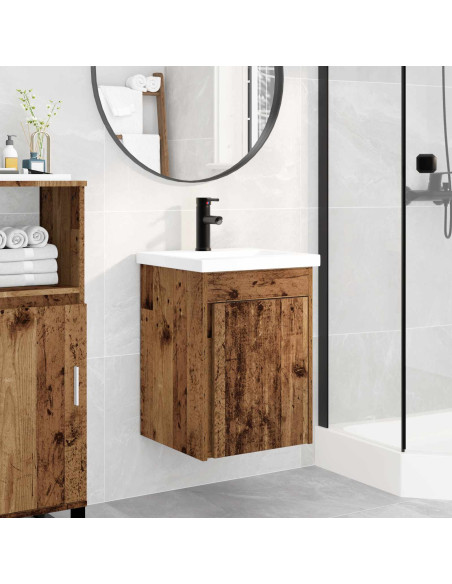 Mobile bagno con rubinetto Legno antico 42 x 40 x 74,5 cm