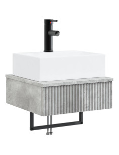 Lavabo da Parete Grigio Cemento 40 x 41 x 39 cm