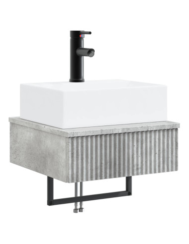 Lavabo da Parete Grigio Cemento 40 x 41 x 39 cm
