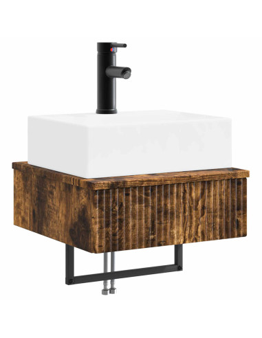 Lavabo da Parete Rovere Fumo 40 x 41 x 39 cm
