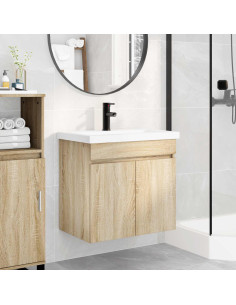 Mobile bagno con rubinetto Rovere Sonoma 61 x 40 x 74,5 cm