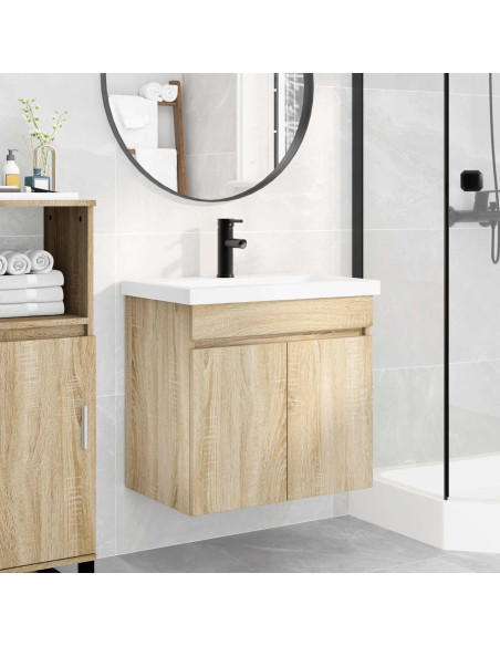 Mobile bagno con rubinetto Rovere Sonoma 61 x 40 x 74,5 cm