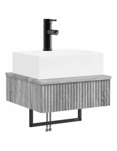 Lavabo da Parete Sonoma grigio 40 x 41 x 39 cm