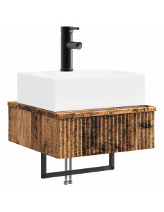 Lavabo da Parete Legno antico 40 x 41 x 39 cm