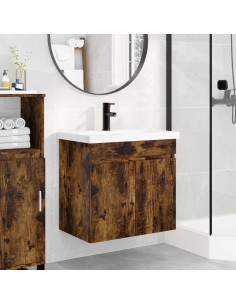 Mobile bagno con rubinetto Rovere Fumo 61 x 40 x 74,5 cm