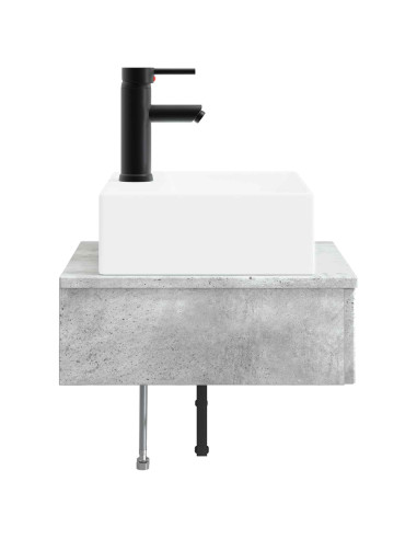 Lavabo da Parete Grigio Cemento 40 x 41 x 39 cm