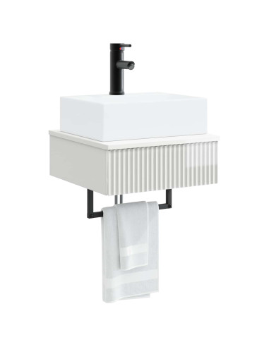 Lavabo da Parete Bianco Lucido 40 x 41 x 39 cm
