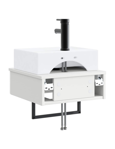 Lavabo da Parete Bianco Lucido 40 x 41 x 39 cm