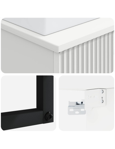 Lavabo da Parete Bianco Lucido 40 x 41 x 39 cm