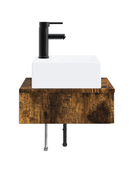 Lavabo da Parete Rovere Fumo 40 x 41 x 39 cm