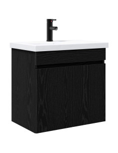Mobile bagno con rubinetto Rovere Nero 61 x 40 x 74,5 cm 2