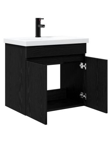 Mobile bagno con rubinetto Rovere Nero 61 x 40 x 74,5 cm