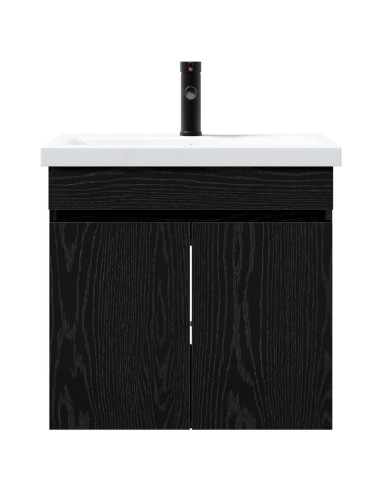 Mobile bagno con rubinetto Rovere Nero 61 x 40 x 74,5 cm
